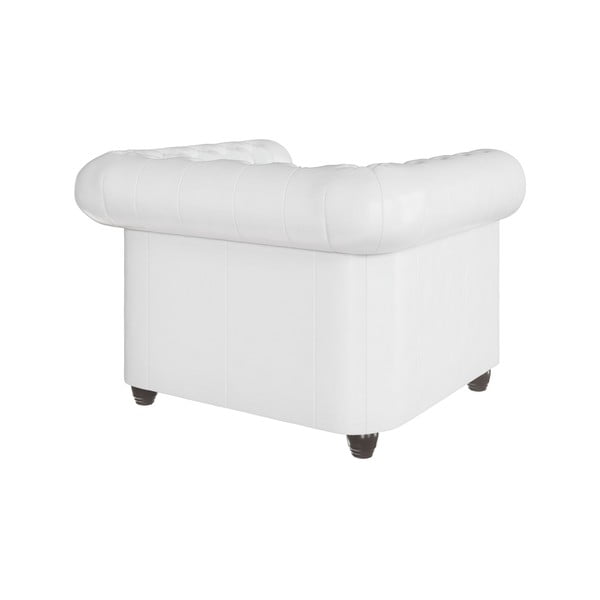 Fehér bőrutánzat fotel York – Ropez-image-2