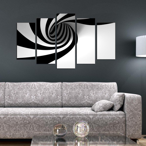 Spiral B&W többrészes kép, 110 x 60 cm-image-1