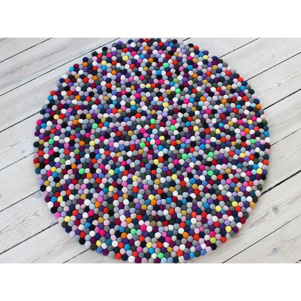 Ball Rugs Multi Pang gyapjú golyószőnyeg, ⌀ 200 cm - Wooldot-image-1