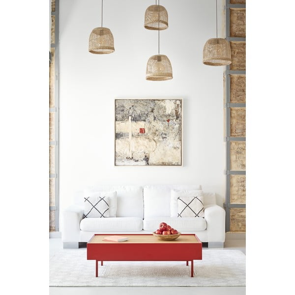 Arista sötétpiros dohányzóasztal - Teulat-image-1