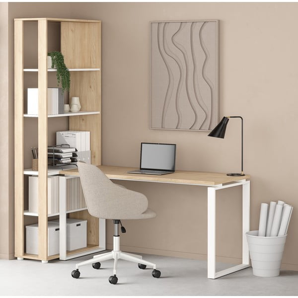 Íróasztal tölgyfa dekoros asztallappal 60x150 cm Sign – Tvilum-image-1