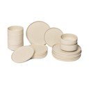 Malia 18 db-os krémszínű agyagkerámia étkészlet - Bonami selection