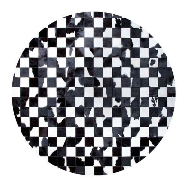 Black & White állatbőr szőnyeg, ⌀ 100 cm - Pipsa