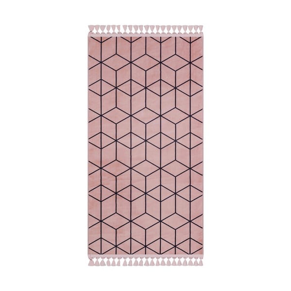 Rózsaszín mosható szőnyeg 180x120 cm - Vitaus