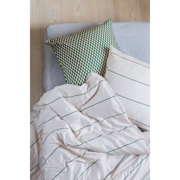 Bézs egyszemélyes pamut-szatén ágyneműhuzat 140x200 cm Align – Mette Ditmer Denmark-image-1