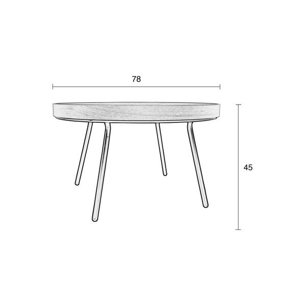 Round dohányzóasztal, ø 78 cm - Zuiver-image-1