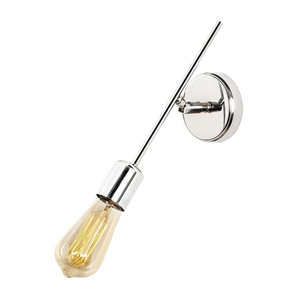 Ezüstszínű konnektorhoz csatlakoztatható fali lámpa Mizrak – Opviq lights-image-1