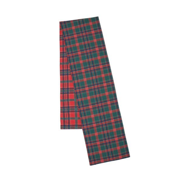 Pamut asztali futó karácsonyi mintával 220x32 cm Christmas Tartan Check – Catherine Lansfield-image-3