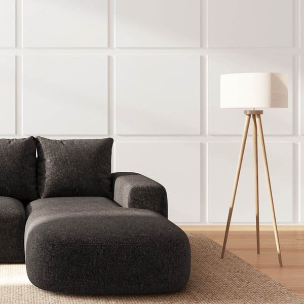 Antracitszürke sarokkanapé (jobb oldali-heverő résszel) Monce – Rodier-image-3