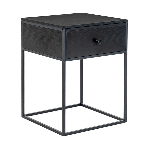 Fekete éjjeliszekrény Vita – House Nordic-image-3