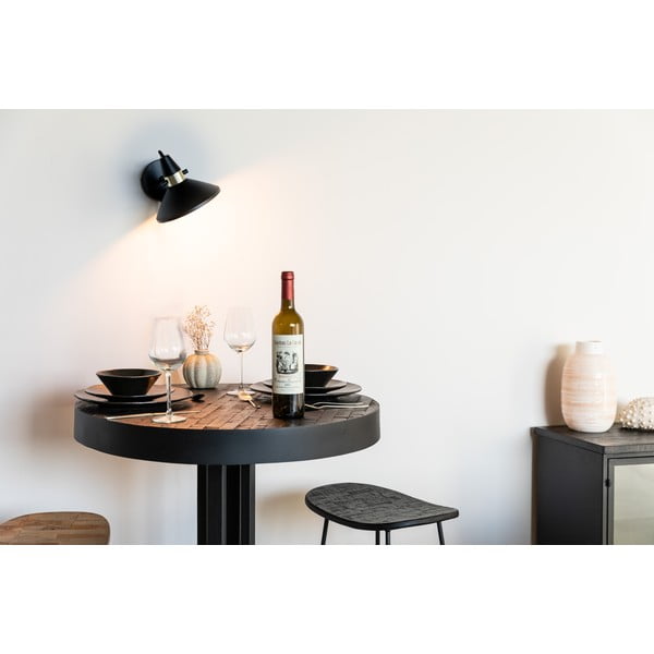 Fekete fali lámpa Jona – White Label-image-3