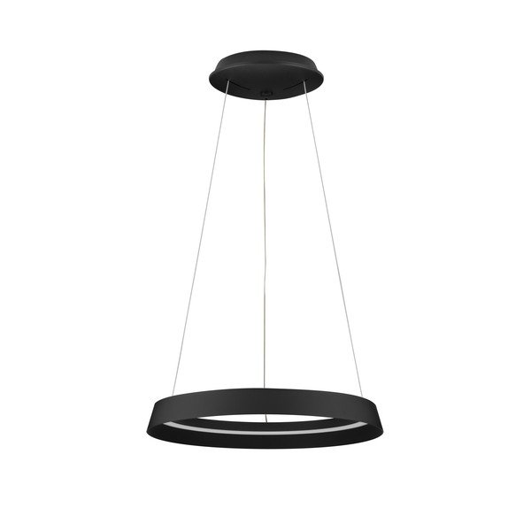 Matt fekete alumínium LED dimmelhető függőlámpa akrilüveg búrával ø 45 cm Ormi – Nova Luce