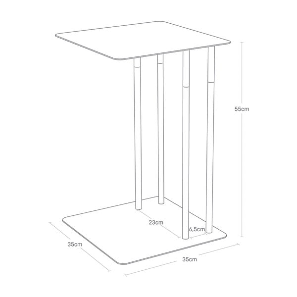Tárolóasztal 35x35 cm Plain – YAMAZAKI-image-4