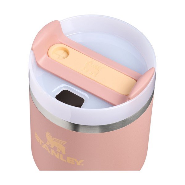 Barackszínű rozsdamentes acél termosz szívószállal 600 ml Quencher H2.O FlowState™ Tumble Peach Rose – Stanley-image-1