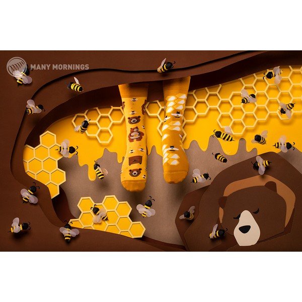 Honey Bear boka zokni, méret 39–42 - Many Mornings-image-1
