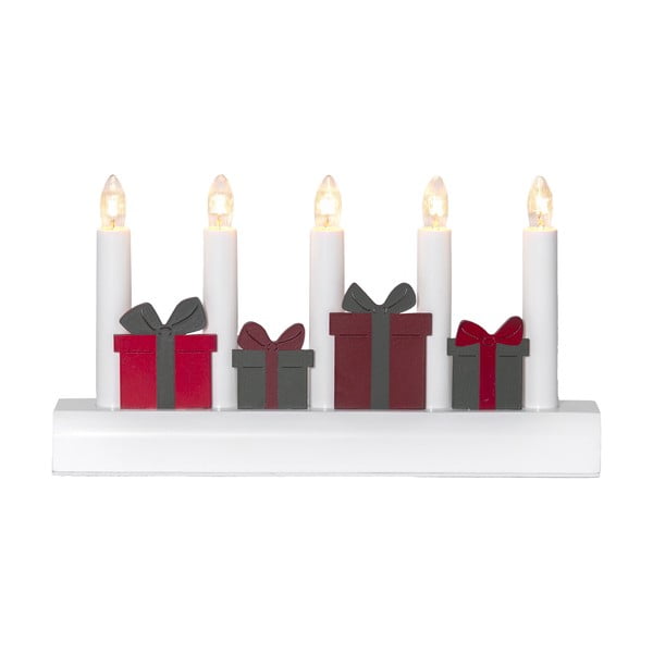 Piros-fehér konnektorhoz csatlakoztatható karácsonyi fénydekoráció Julia – Star Trading