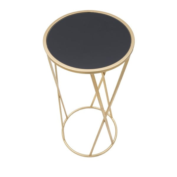 Glam Simple fekete-aranyszínű tárolóasztal, magasság 75 cm - Mauro Ferretti-image-4