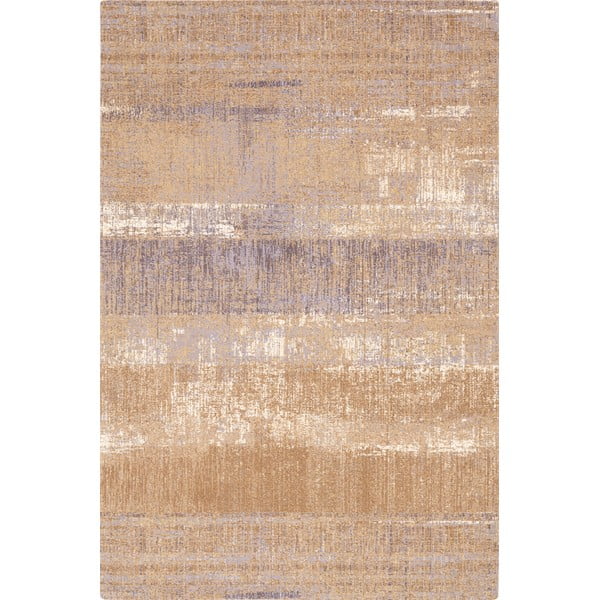 Barna gyapjú szőnyeg 133x180 cm Layers – Agnella
