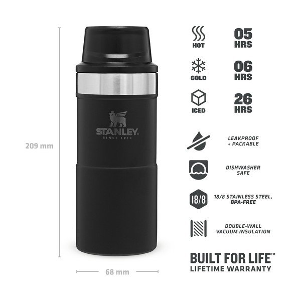 Fekete termobögre 350 ml – Stanley-image-3