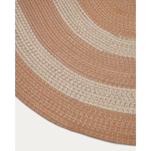 Barackszínű kültéri-beltéri szőnyeg újrahasznosított szálakból 160x230 cm Leeith – Kave Home-image-3