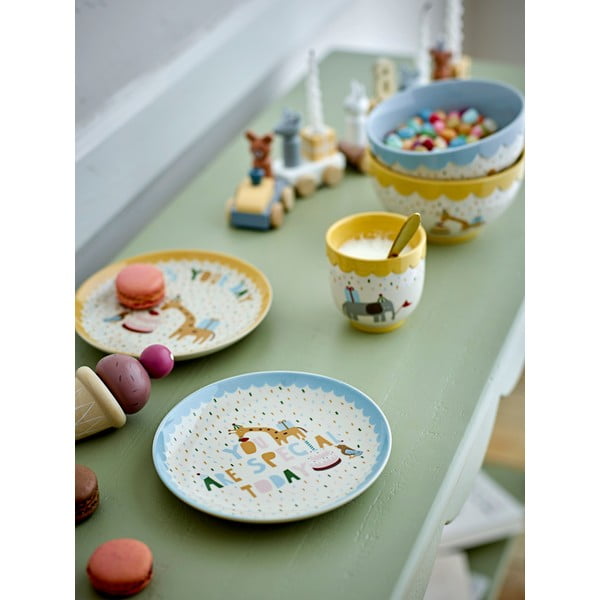 Sárga-krémszínű kőedény gyerek tálka ø 13,5 cm Celebrate – Bloomingville Mini-image-1