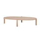 Natúr színű tölgyfa dohányzóasztal 100x180 cm Kulin – Gazzda