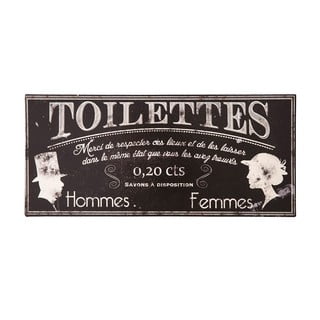 Toilettes fém WC tábla - Antic Line