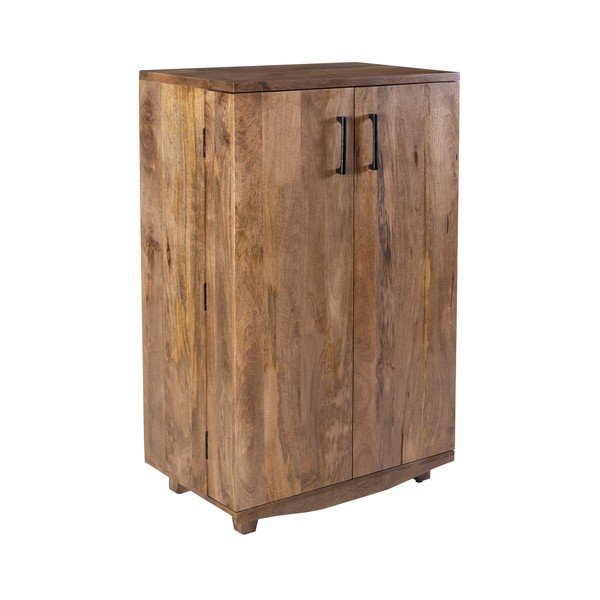 Natúr színű mangófa bortartó szekrény, palackok száma 12, 74x122x46 cm Bombay – Interia Home & Living-image-2