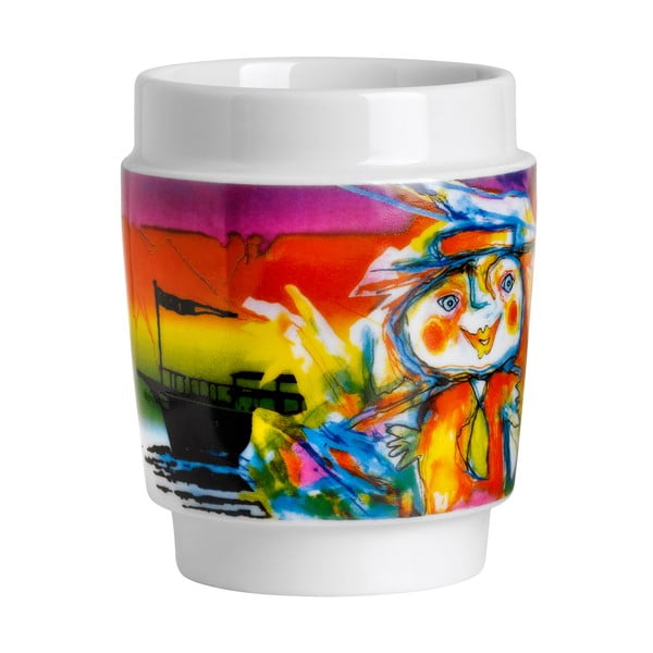 Art Cups porcelán csészekészlet, 2 részes - Steel Function