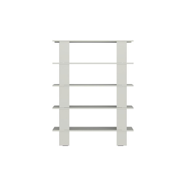 Világosszürke fém könyvespolc 120x156x37 cm Hes – noo.ma-image-3