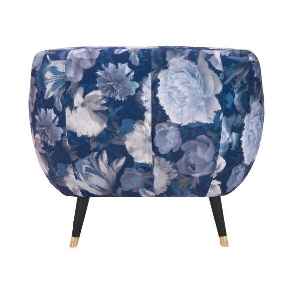 Benito Floral kék fotel - Mazzini Sofas-image-1