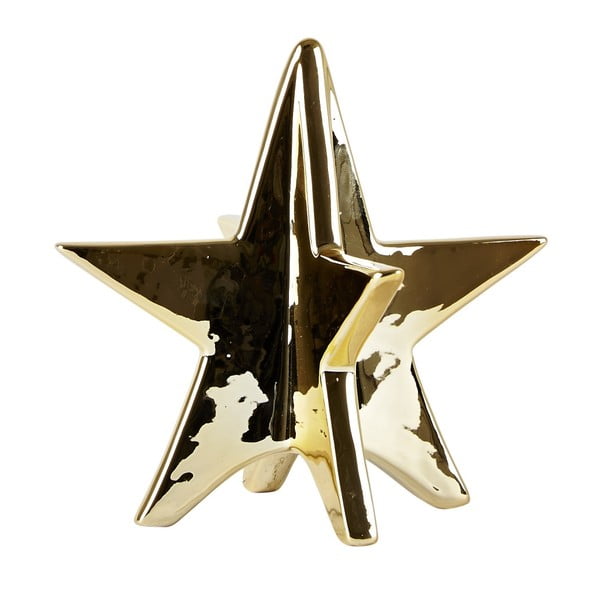 Ceramic Gold dekorációs kerámia csillag, 13 cm - Villa Collection