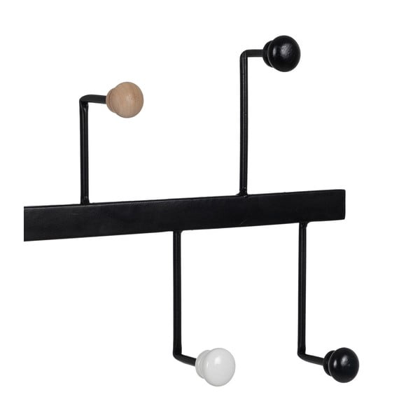 Fekete fém fali fogas – Ixia-image-2