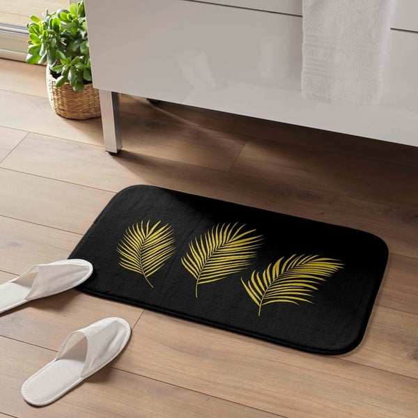 Fekete-aranyszínű fürdőszobai kilépő 45x75 cm Orbella – douceur d'intérieur-image-1