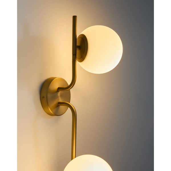 Fehér-aranyszínű fali lámpa Brisia – Kave Home-image-2