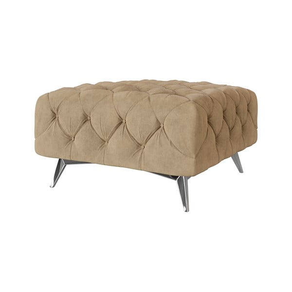 Világosbarna bársony lábtartó Chelsea – Ropez-image-1