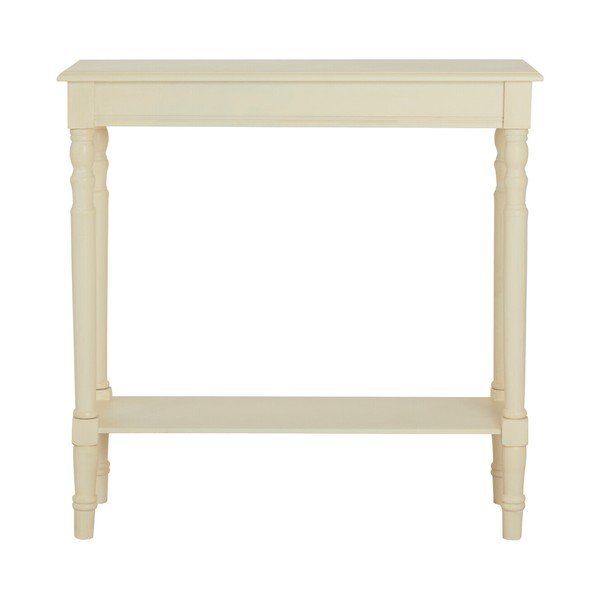 Elefántcsont színű borovi fenyő konzolasztal 30x80 cm Heritage – Premier Housewares-image-3
