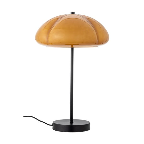 Okkersárga asztali lámpa üveg búrával (magasság 46,5 cm) Kinoko – Bloomingville