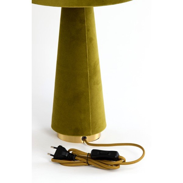 Zöld asztali lámpa textil búrával (magasság 61 cm) Devia – Light & Living-image-1