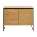 Natúr színű komód tölgyfa dekorral 104,5x80x45 cm Cesura – Unique Furniture