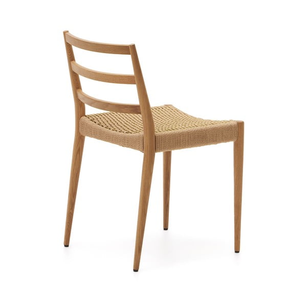 Natúr színű tölgyfa étkezőszék szett 2 db-os Analy – Kave Home-image-3