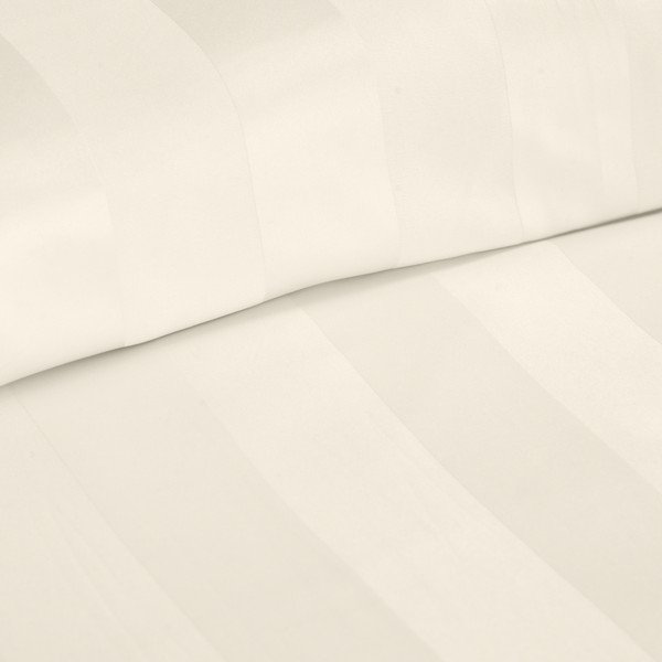 Krémszínű kétszemélyes szatén ágyneműhuzat 200x200 cm So Soft Satin Stripe – Catherine Lansfield-image-3