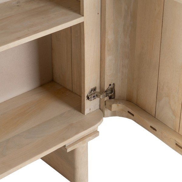 Natúr színű mangófa szekrény 90x138 cm Batel – Ixia-image-4