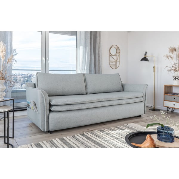 Charming Charlie világosszürke kinyitható kanapé - Miuform-image-4