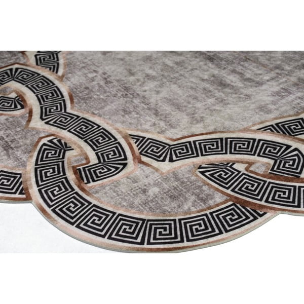 Szürke-bézs kerek szőnyeg ø 80 cm - Vitaus-image-2