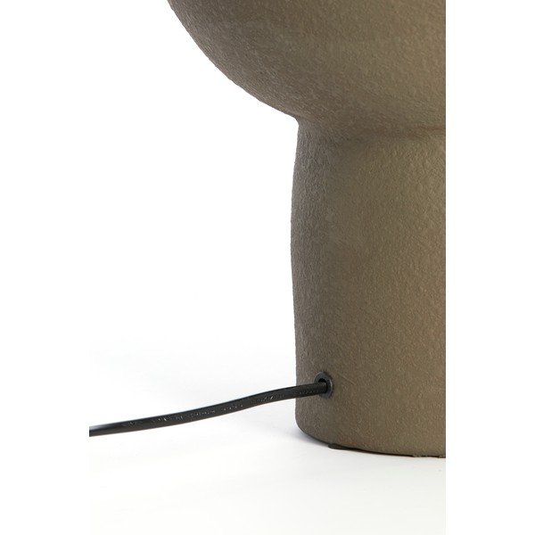 Sötétbarna asztali lámpa kerámia búrával (magasság 46 cm) Monk – Light & Living-image-4