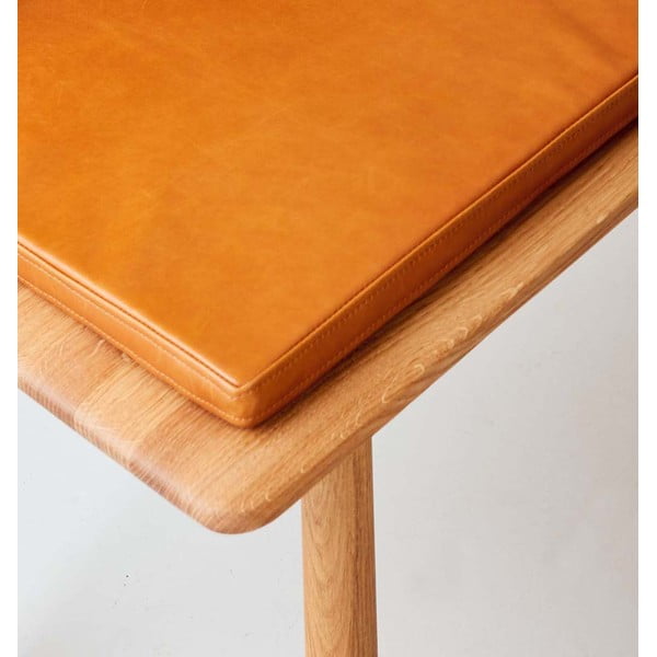 Konyakbarna-natúr színű bőr pad Elba - Hammel Furniture-image-2