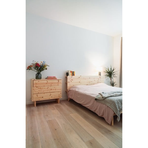 Borovi fenyő franciaágy ágyráccsal 160x200 cm Retreat – Karup Design-image-4