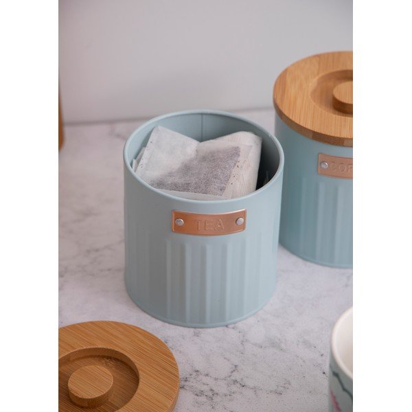 Kávétartó-teatartó acél doboz szett 3 db-os – Kitchen Craft-image-2