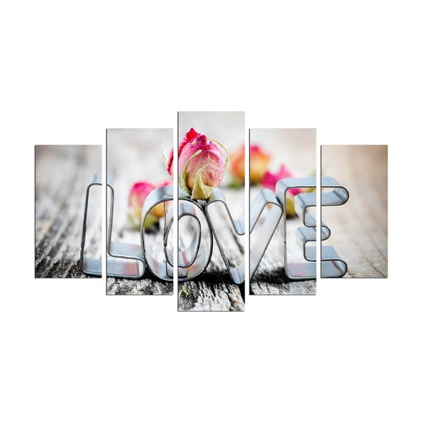 Love többrészes kép, 110 x 60 cm